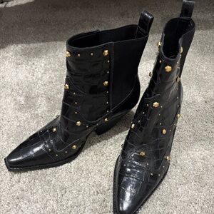 Vince Camuto Norley Studded Western Booties